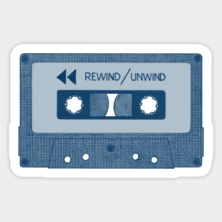 Analog Music (Blue Cassette Tape) Sticker